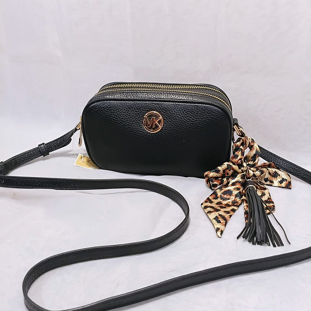 Michael Kors Fulton Double Zip Crossbody, NWT